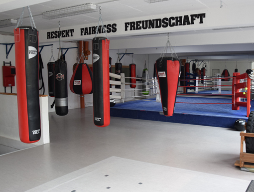 Blick in die Boxhalle